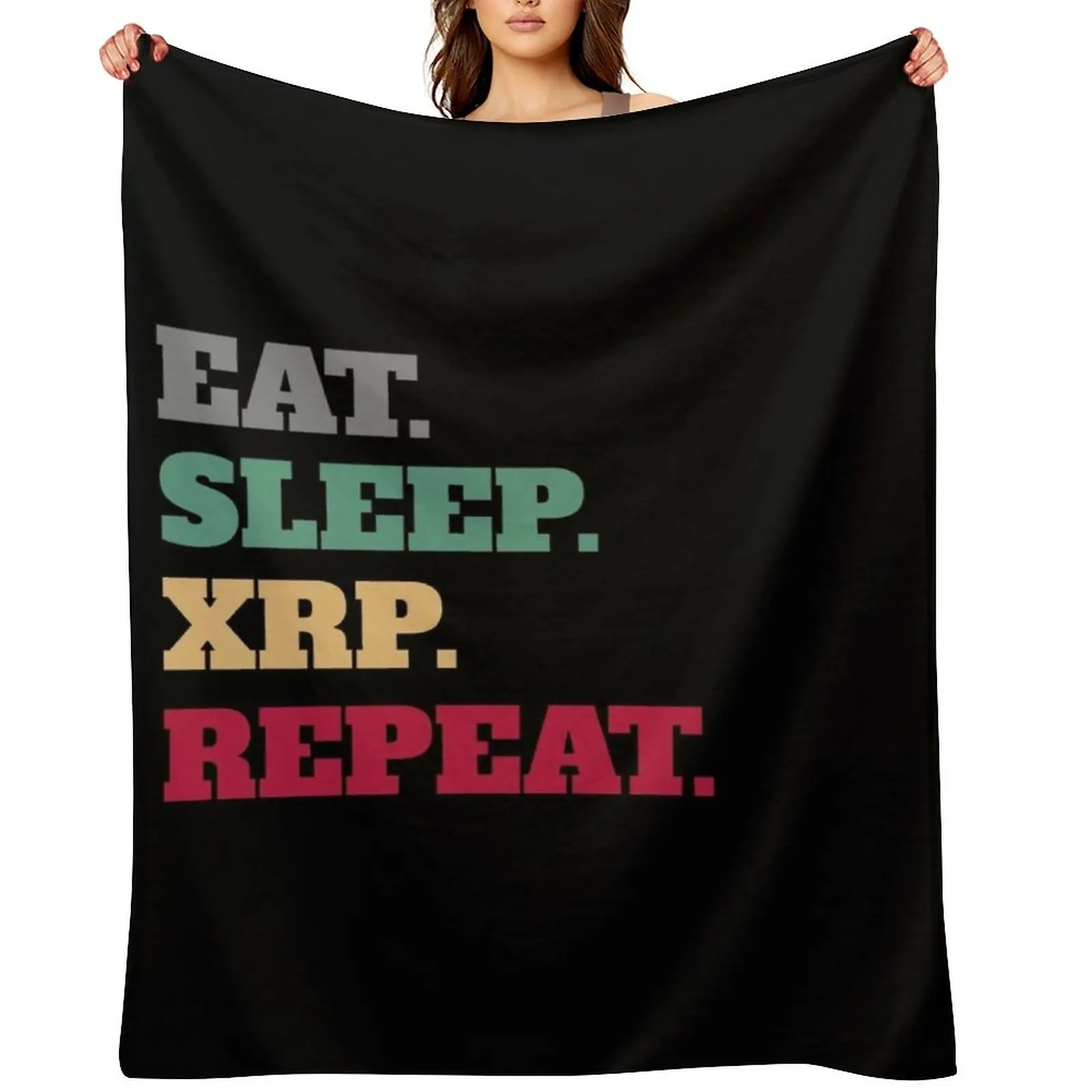 Cryptocurrency Currency XRP Ripple Throw Blanket Retros Kid'S Hair Moving Comforter Heavy Blankets