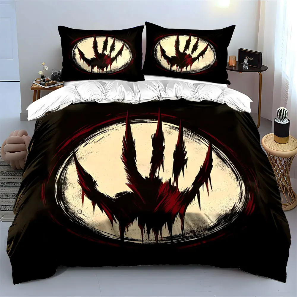 

"Horror Claw Art Decor Set" Bedding Set with 1 Duvet Cover 2 Pillowcases Single Double King Queen, Gift