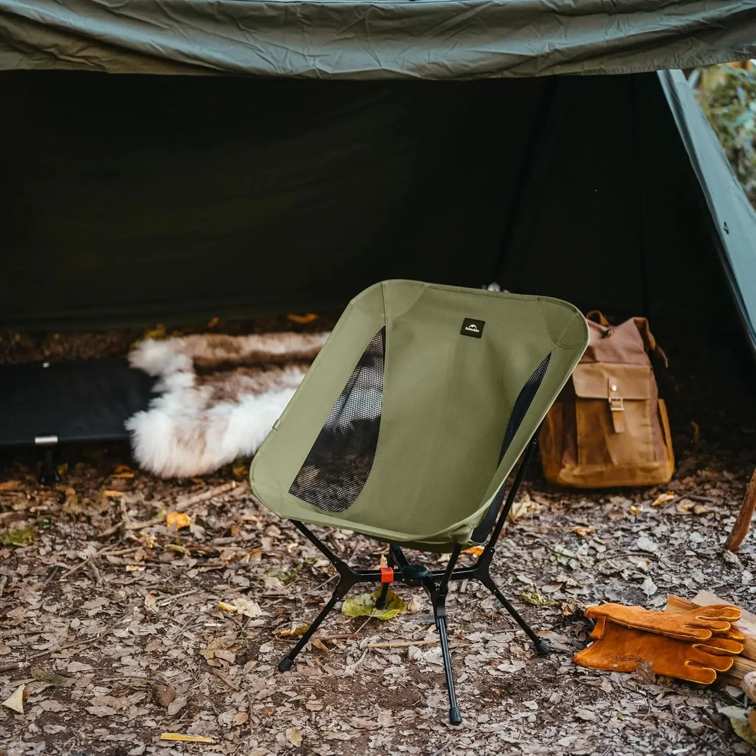 Snap Camping Chair YL01 One Second Setup Frame 441lb Capacity Portable Lightweight Backpacking Chair