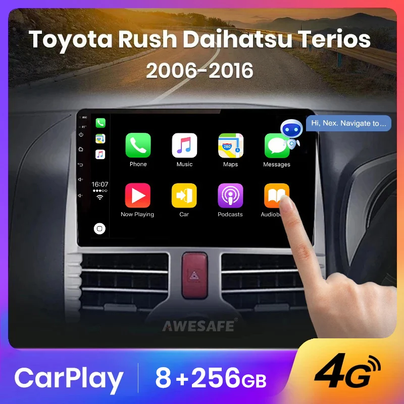 AWESAFE Wireless CarPlay Autoradio for Toyota Rush DAIHATSU TERIOS 2006-2016  Car Radio Multimedia Player Android Auto Stereo GP