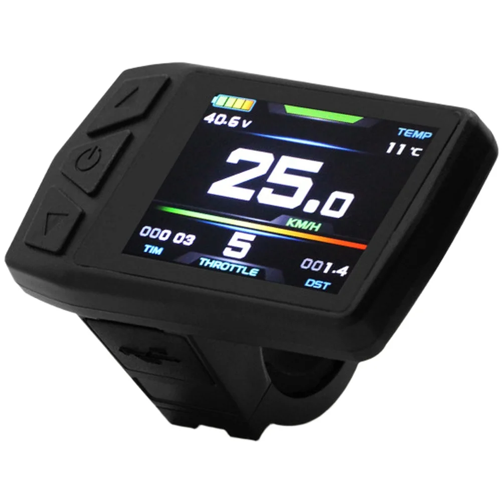 

Electric Bicycle Color LCD Display For KT-TF01U E-bike Odometer Speedometer Instrument Panel SM Connector Cycling Modified Parts