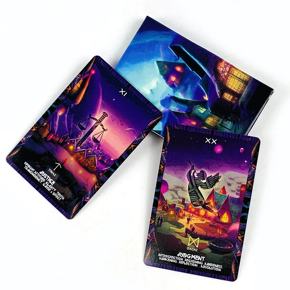 

Tarot Cards A 22 Cards Deck Family Leisure Mystical Divination Board Playing Game,Perfect For Meditation & Spiritual Practice