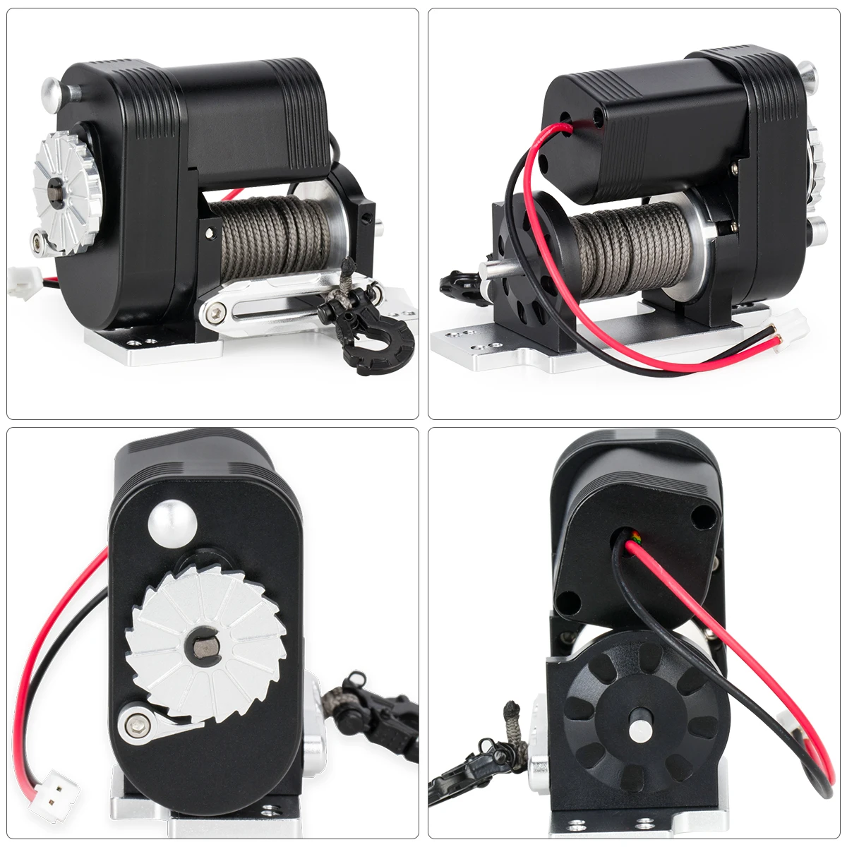 Aluminiowa symulacja wciągarki pionowej 8274, 6-12.4V, udźwig 50lbs, do samochodów RC typu crawler 1/10, części tuningowe do Axial SCX10 TRX4 RC4WD.