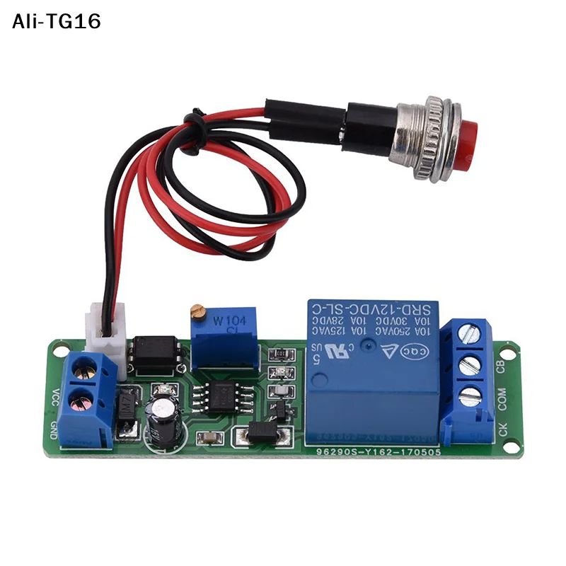 CCA4-DC 12V Adjustable Timer Delay Turn OFF Module Timing Relay Time Switch 1~10sec Delay Off Switch Module