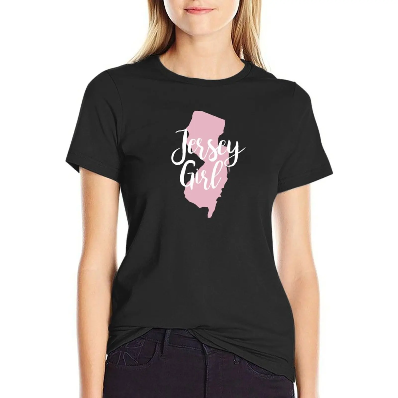 

Jersey Girl T-Shirt lady clothes Blouse graphics T-shirt Women