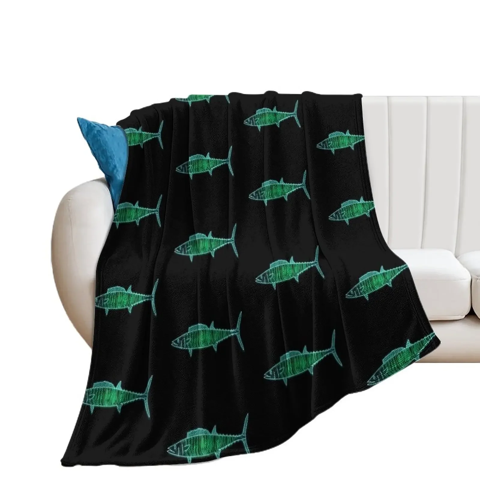 Neon Design of a Wahoo Throw Blanket Flannels anime sofa bed Blankets