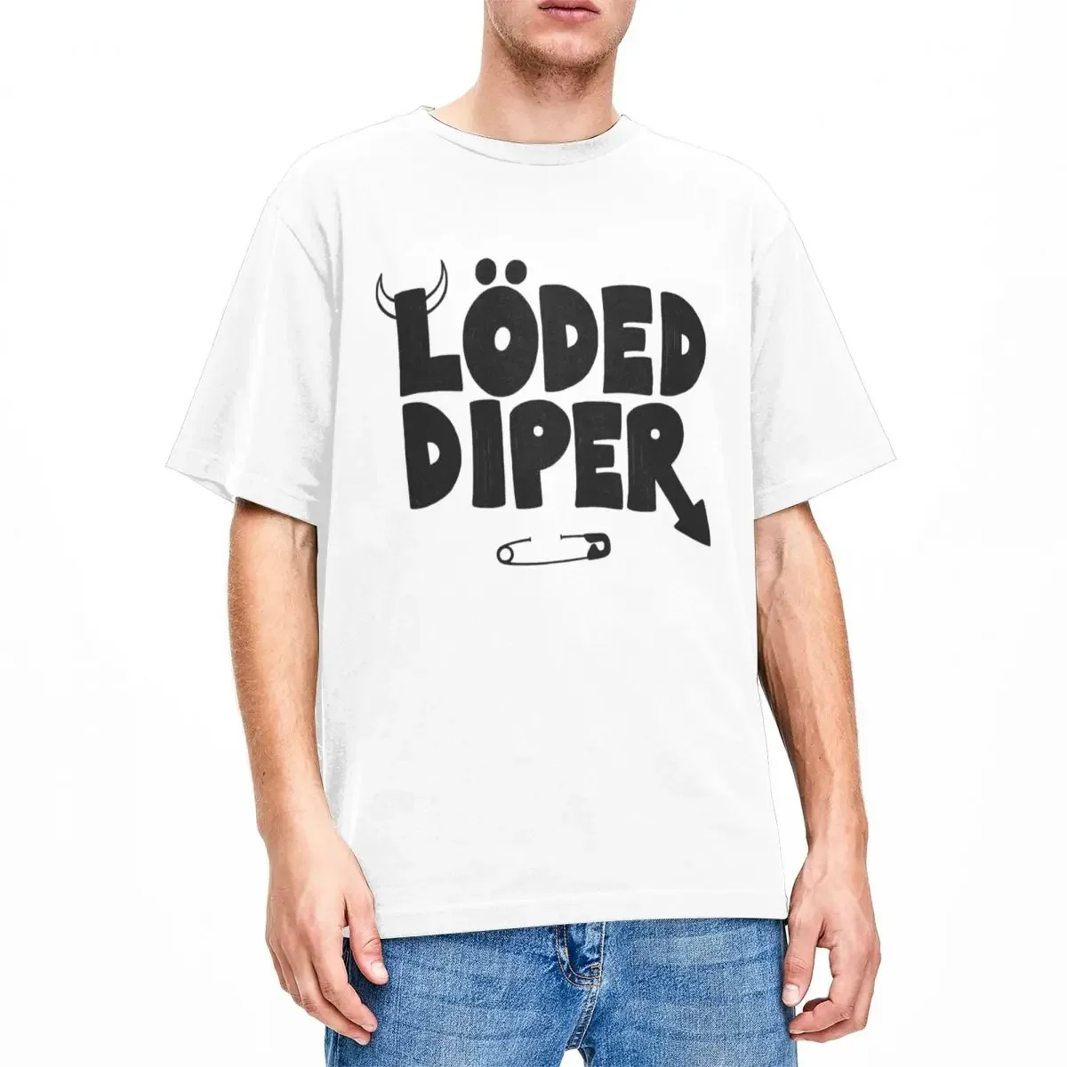 Loded Diper Overlode Shirt Stuff Men Women 100% Cotton Humor Tees Short Sleeve Tops Classic