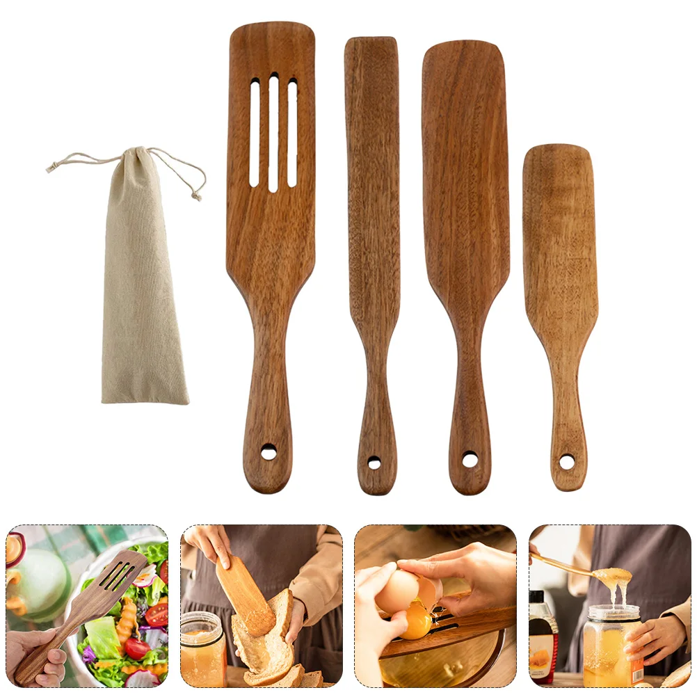 

Mixer Spatula Set Wooden Kitchen Tool Tableware Heat-resistant Cooking Tools Kitchenware Utensils Non Stick Cookware Gadgets