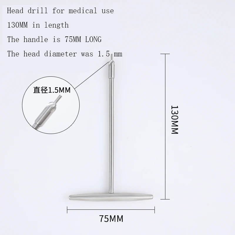 Orthopaedics Instruments Medical Bone Nail W hat sink head drill t solid hand drill animal use