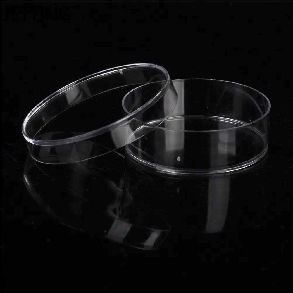 10PCS Practical Sterile Petri Dishes with Lids for Lab Plate Bacterial Yeast Chemical Instrument Lab Supplies