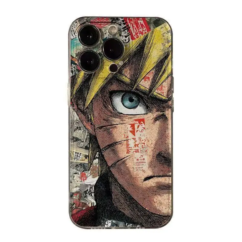 Naruto Anime Phone Case Soft Silicone for Apple Iphone 11 12 13 14 Pro Max Plus Mini Retro Vintage Cute Anime Graphic Print