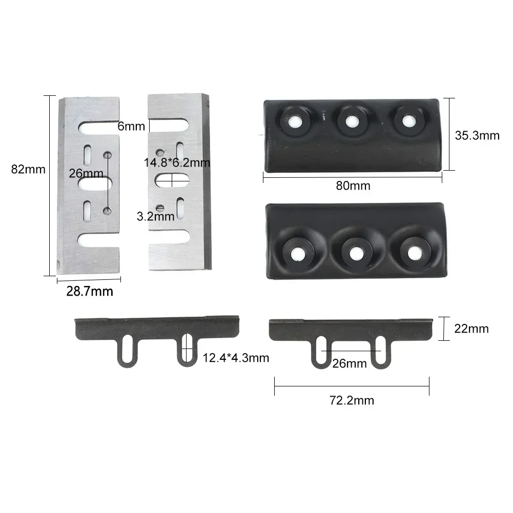 

Accessories Blades Electric Planer Blades For Cutting Wood Parts Planer Blade Clamp Silver Blade Clamp 6Pcs/Set