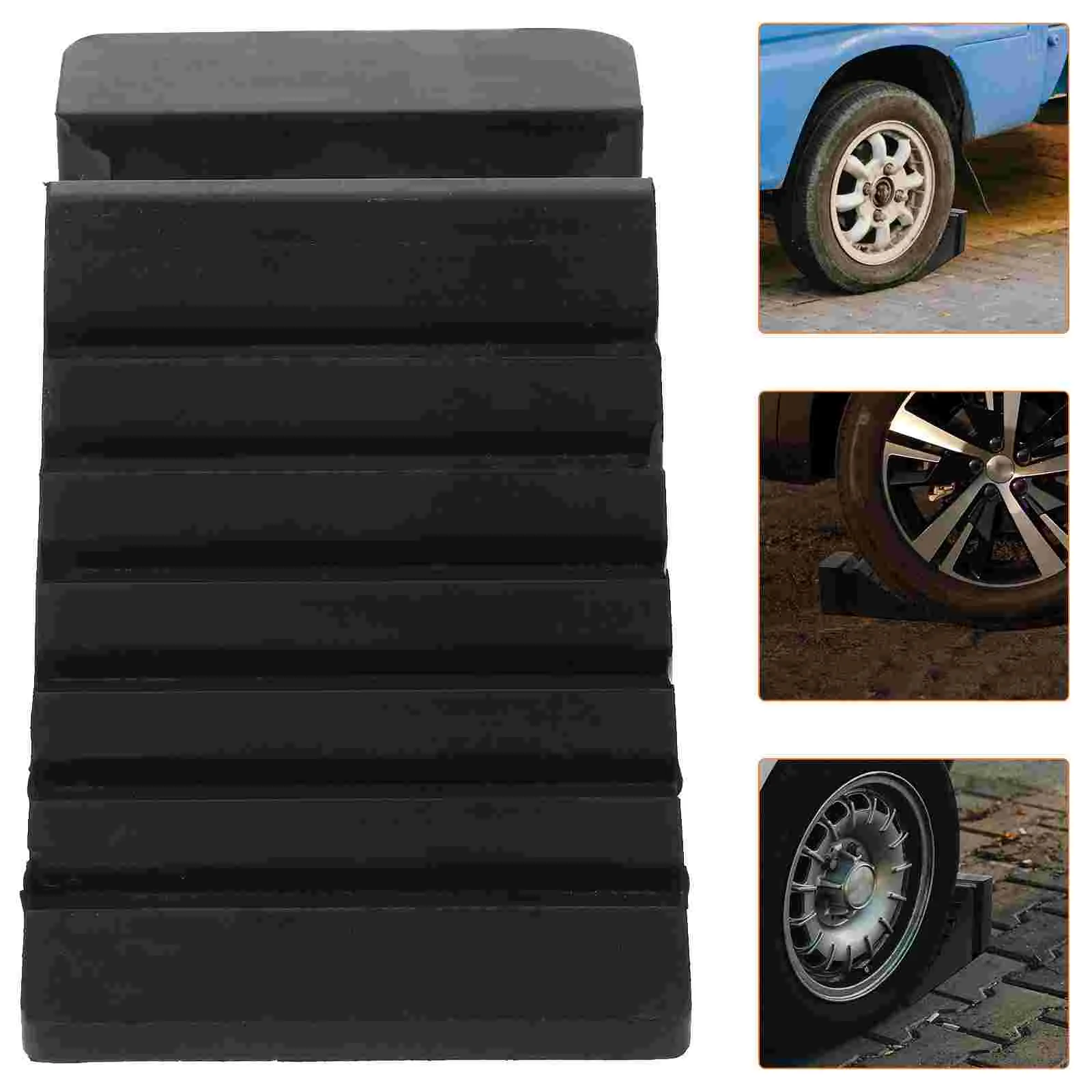 Wheel Anti-slip Truck Rack Tire Trailer Ramps Car Chock Jack Block Stopper