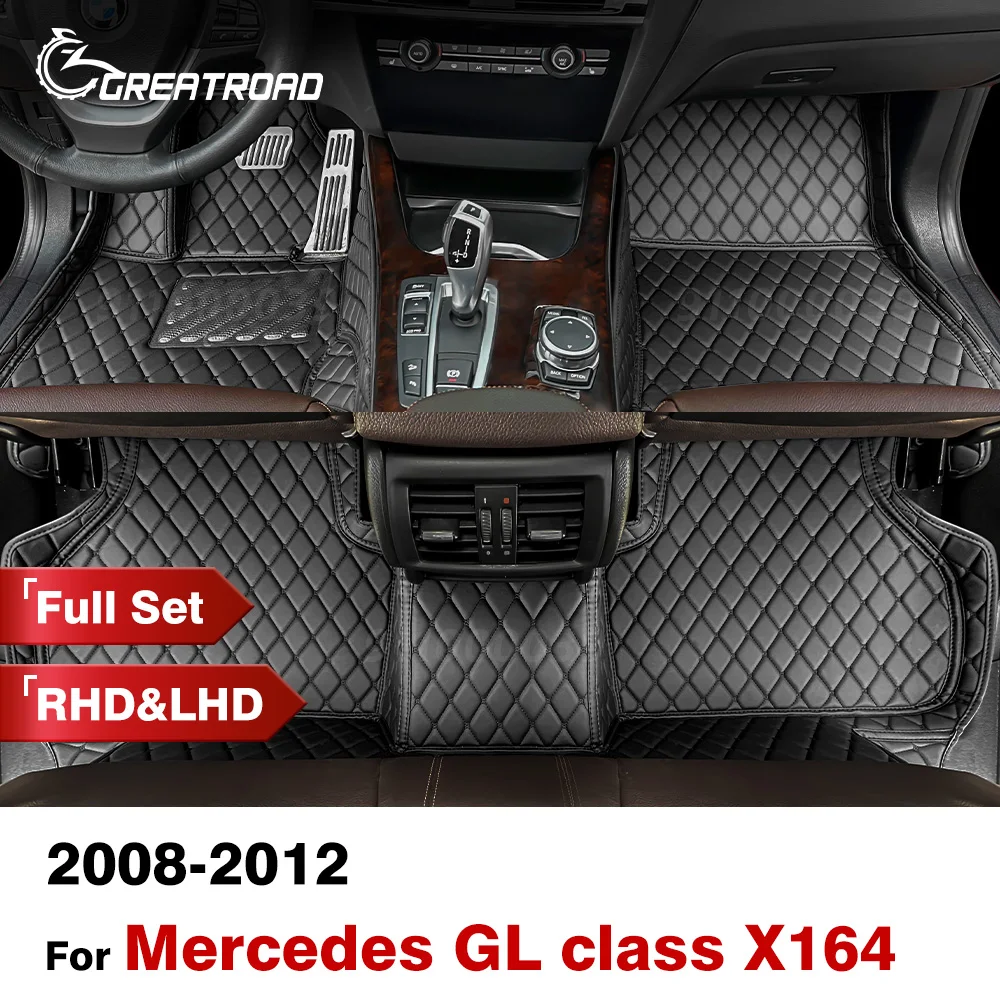 

Автомобильные коврики для BENZ GL class X164 7-seat 2008 2009 2010 2011 2012 под заказ подкладки под ножки автомобильный коврик аксессуары для интерьера