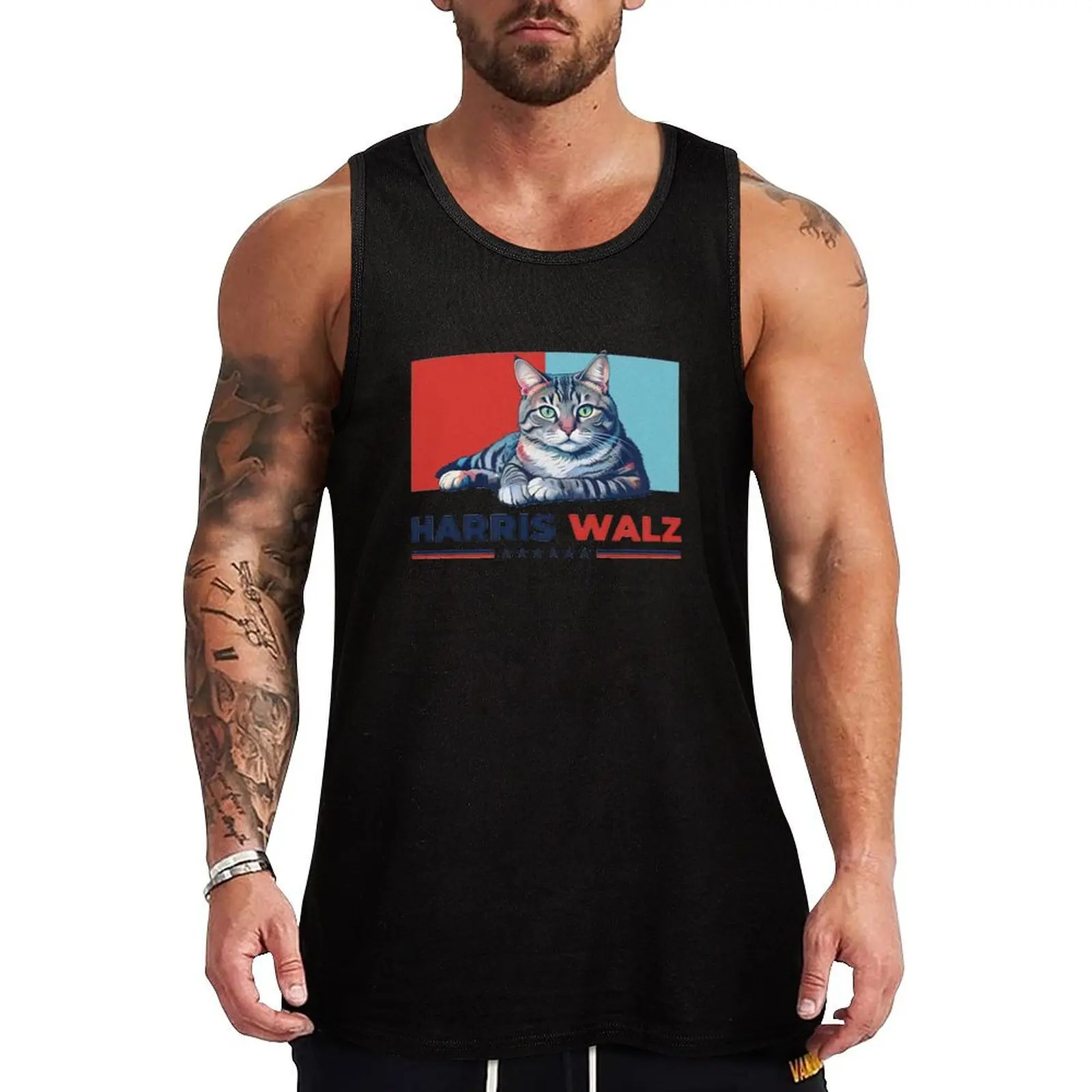 

Harris and Walz 2024 Tank Top Urban Tank Top Streetwear Casual Sleeveless Shirt