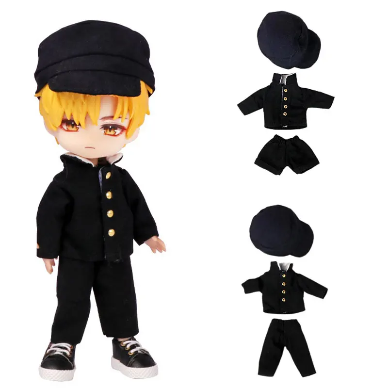 ob11 baby clothes Japanese school uniform three point set 1/12 body BJD doll clothes doll accessories