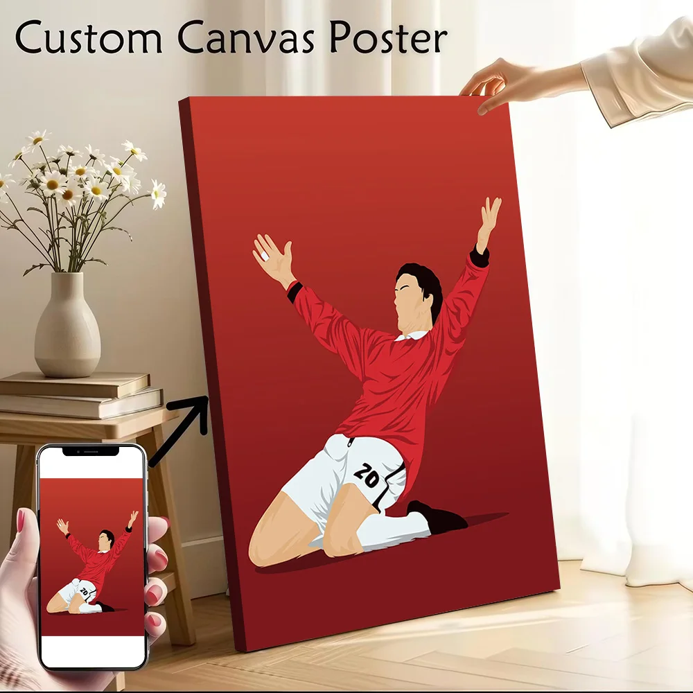 Lienzo impreso de Ole Gunnar Solskjaer, pinturas personalizables, póster, regalo perfecto para sala de estar moderna, cuadros pintados