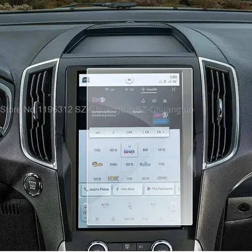Imagen 2 del producto Película protectora de pantalla de vidrio templado para Ford Edge 2021, 2022, 2023, navegación de coche, accesorios interiores de coche de 12 pulgadas
