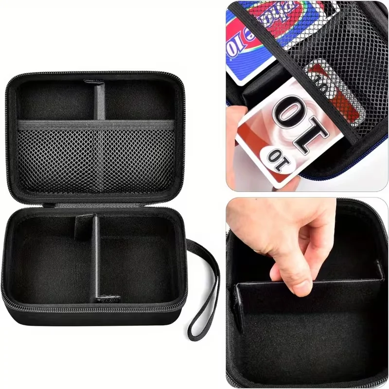 Caixa de armazenamento de cartas à prova d'água, não inclui cartas de jogar. Uma ferramenta de armazenamento de cartões que também pode armazenar brinquedos pequenos e outros cartões