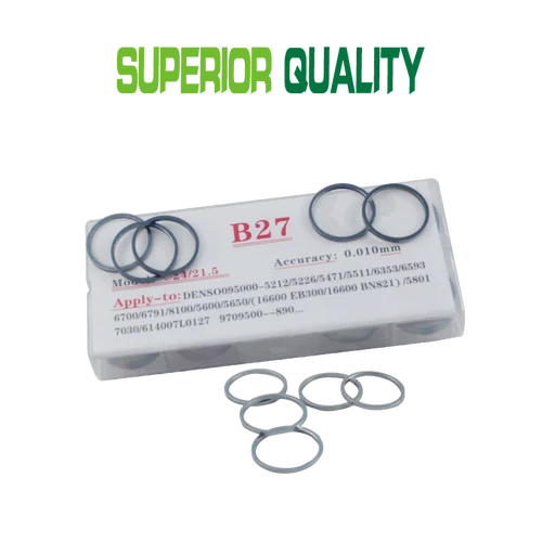Imagen 1 del producto Junta de sellado B27 para inyector diésel DENSO, junta de ajuste, 50 piezas, tamaño de arandela: 1,50-1,68mm