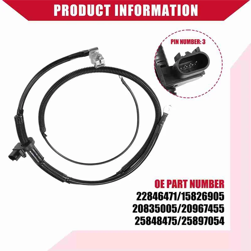 

63-дюймовый длинный отрицательный аккумуляторный кабель 22846471 для Cadillac Escalade 2007-2014 гг.