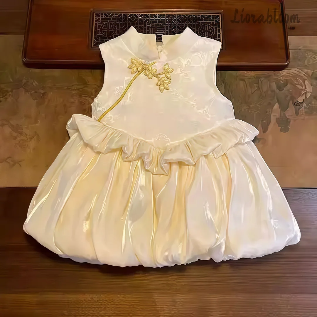 

Chinese-Style Evening Gowns Multi Colored Flower Girl Dresses Casual Skirts Girls' Prom Dresses Elegant Flower Girl Dresses