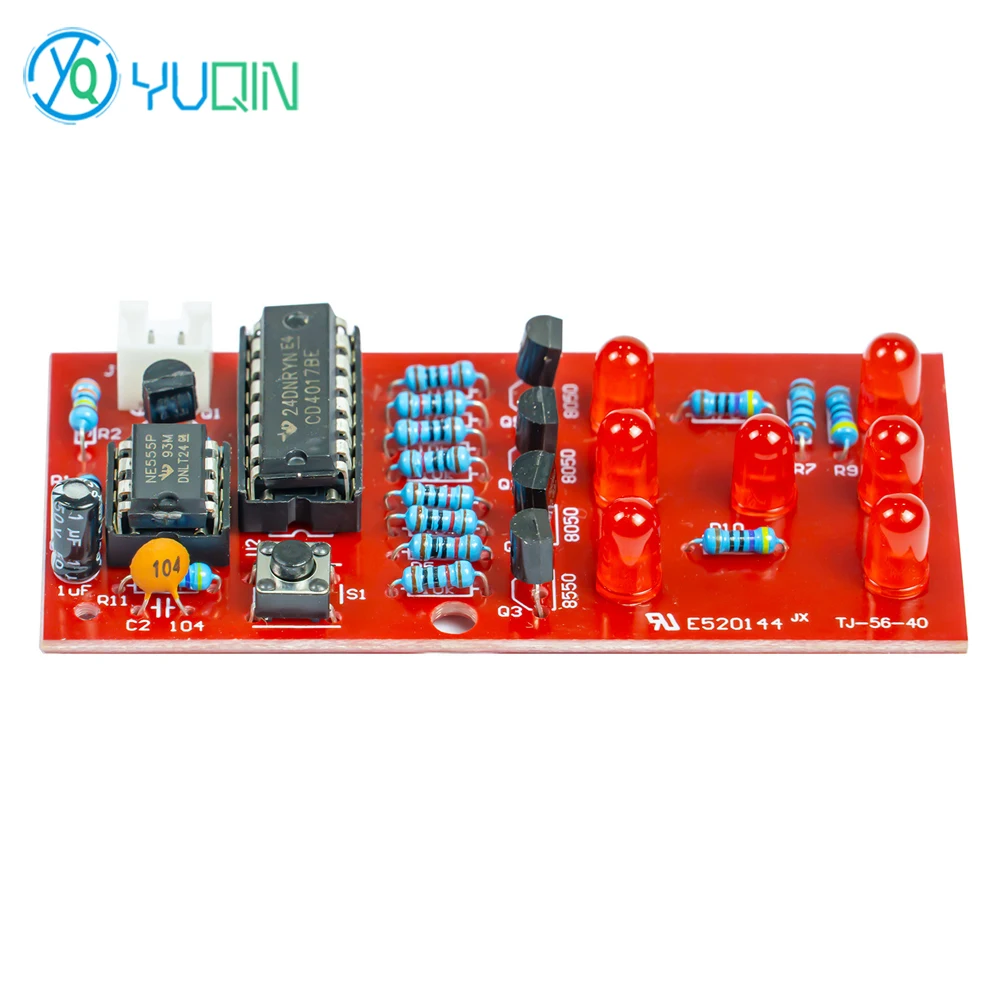 LED Fun Electronic Dice Circuit Board DIY Welding Exercise Kit Experimental Production Assembly Teaching Product Components