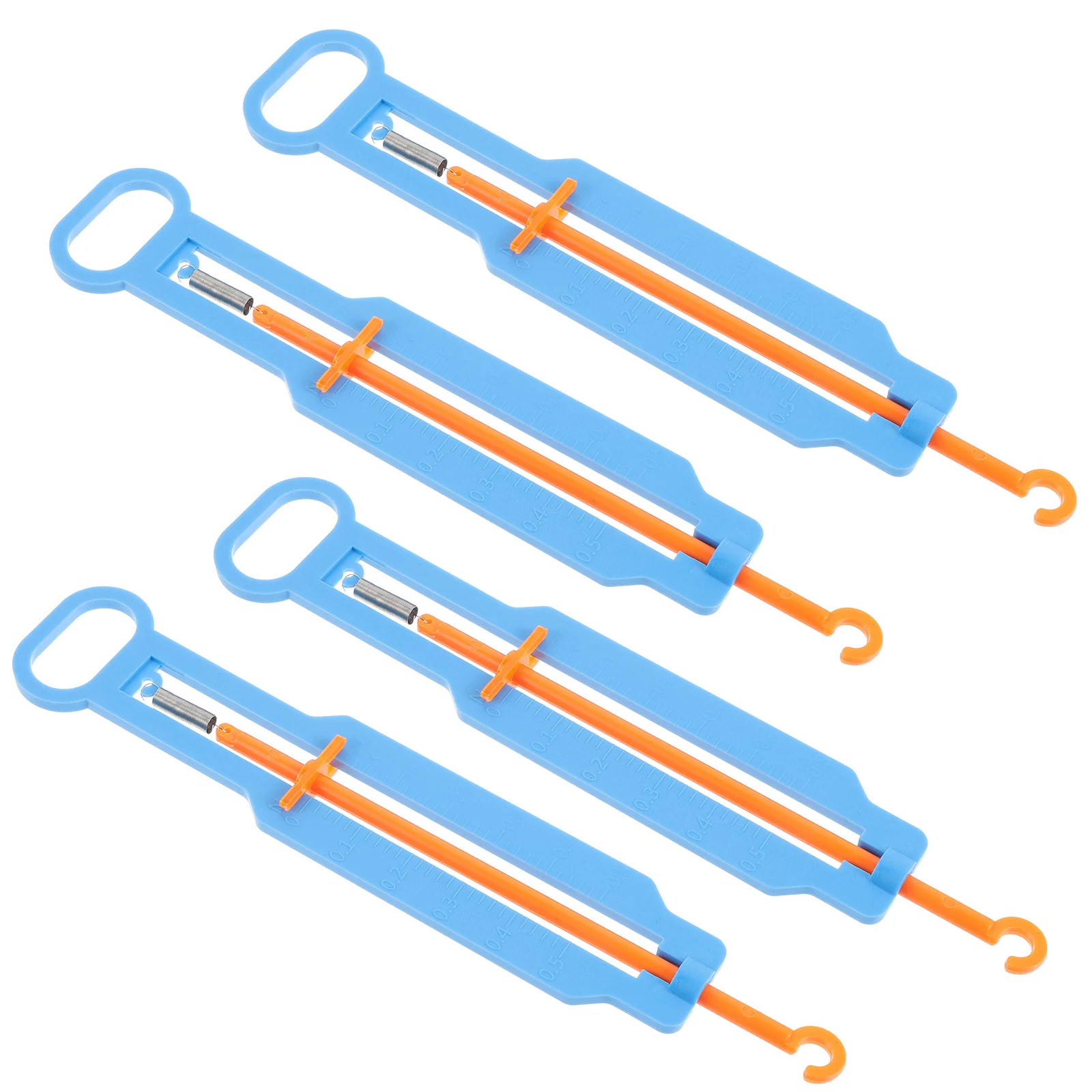 4Sets Spring Scale Educational DIY Plastic Spring Balance Scale for Kids Science Experiment Teaching