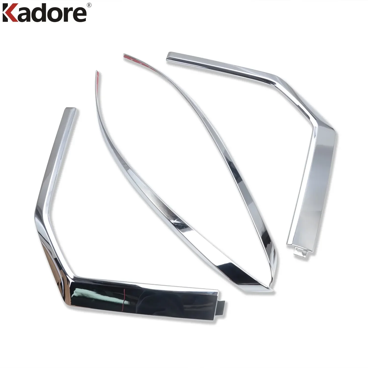 Headlight Eyebrow Strips For Mitsubishi Delica D:5 2020 2021 2022 Chrome Auto Front Head Light Fog Lamp Cover Trim Car Styling