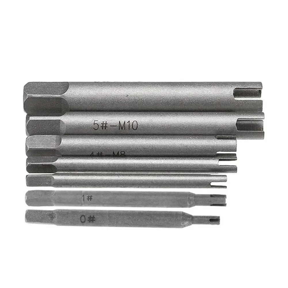 M3-M12 Screw Tap Extractor Steel Broken Head Taps Remover Stripped Screw Taps Extractor Set Screw Remover Tools Drill-Bits