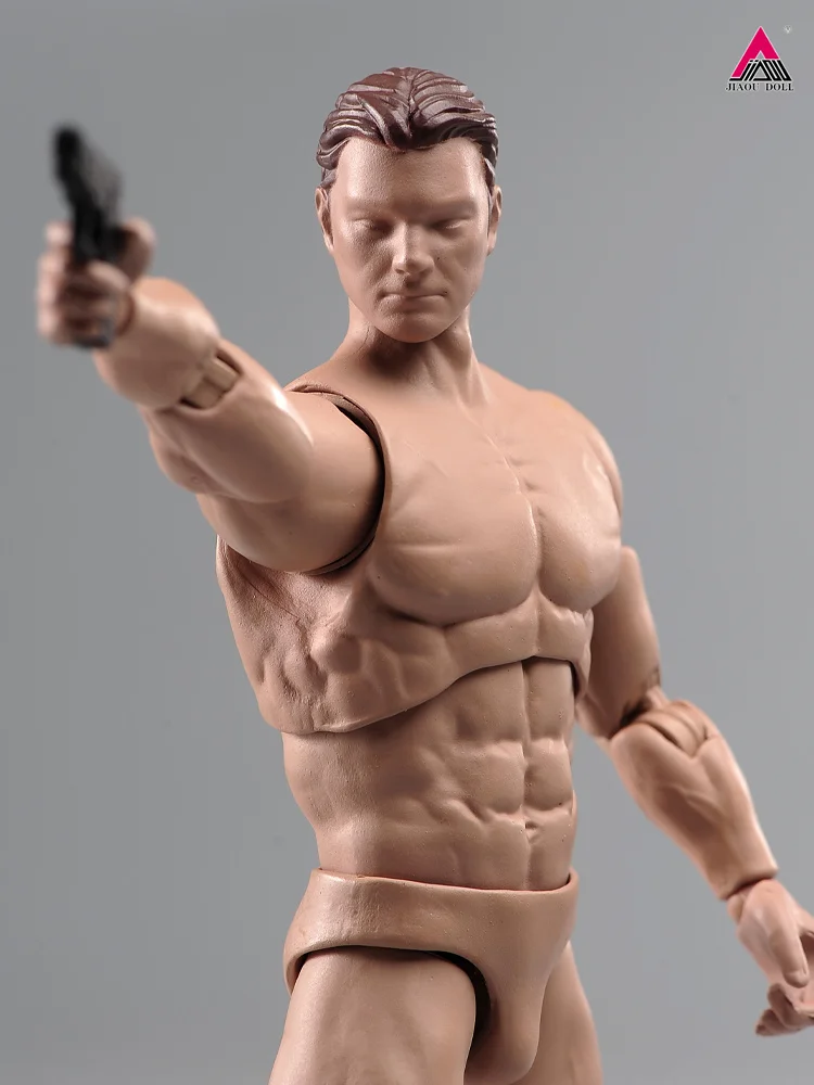 1/12 Scale Full Set European and American Male Action Figure Height Adjustable 6'' Soldier Muscale Strong Figure Doll  Model Toy