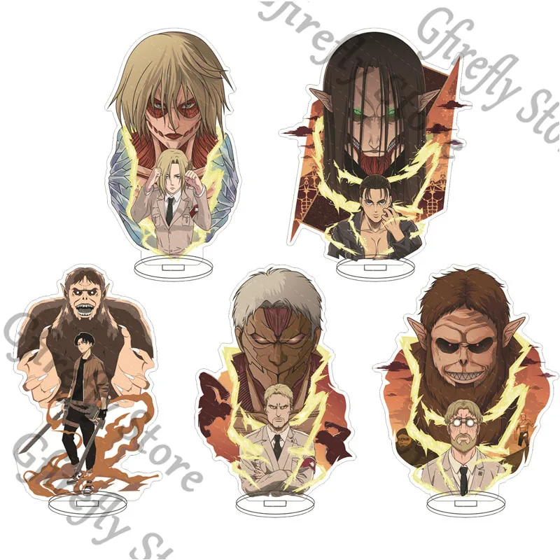 

Show Shelf Attack on Titan Anime Standing Plate Eren Jaeger Indicative Board Mikasa.Ackerman Decoration Acrylic Ambitus Gift