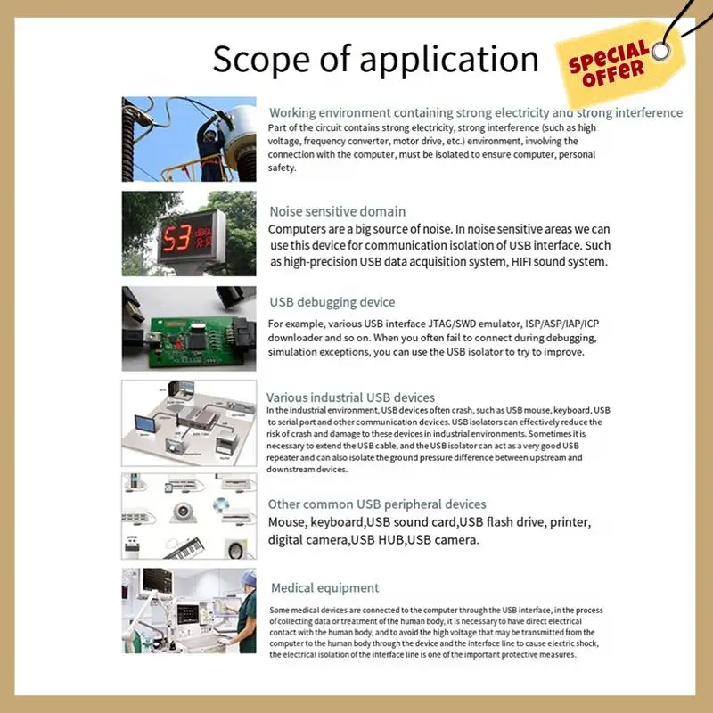 ADUM4160 USB-изолятор аудиосигнала 1,5 Мбит/с 12 Мбит/с 4XUSB Изолятор питания цифрового сигнала