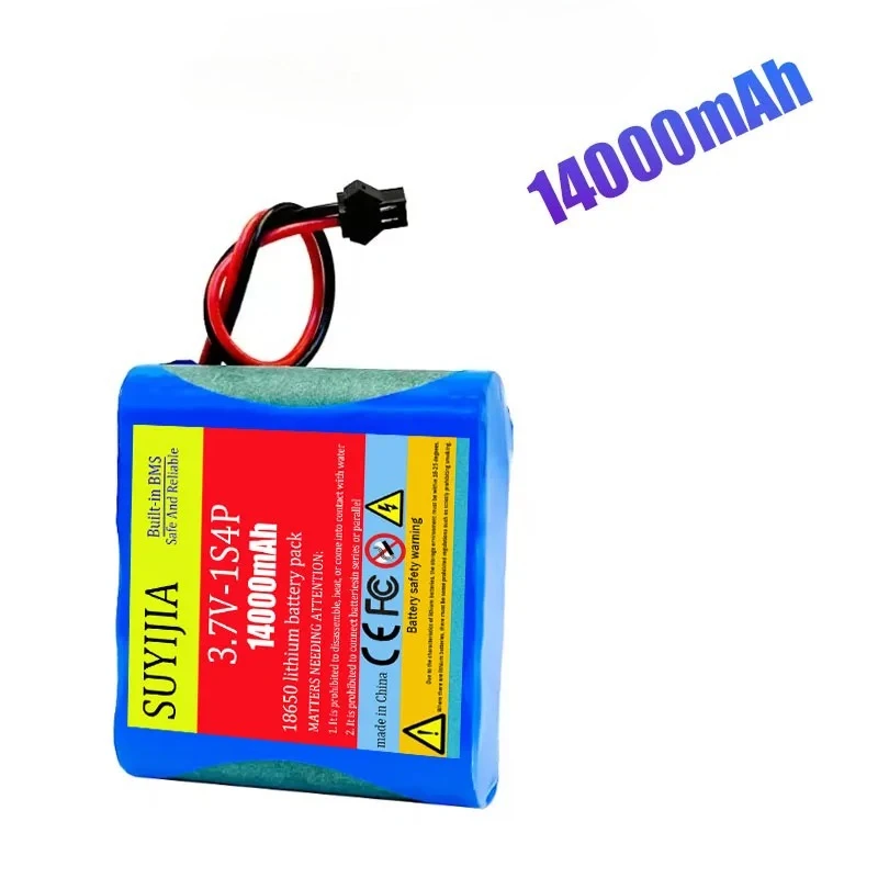 الأصلي 14000 مللي أمبير 3.7 فولت بطارية ليثيوم أيون 1S4P 18650 لعبة صالون تجميل بطارية قابلة للشحن حزمة SM XH2.54 المكونات المدمج في BMS #4