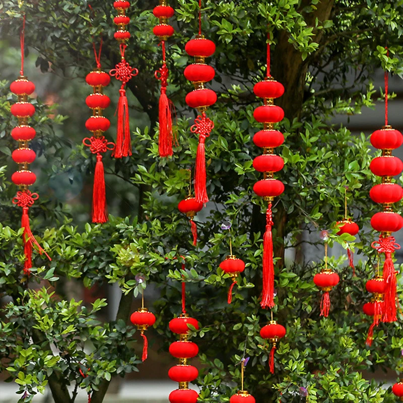 30/25 stücke ganze Tasche Laterne Quasten im chinesischen Stil DIY Laterne Dekorationen für Neujahrs feiern und Frühlings fest Dekorationen