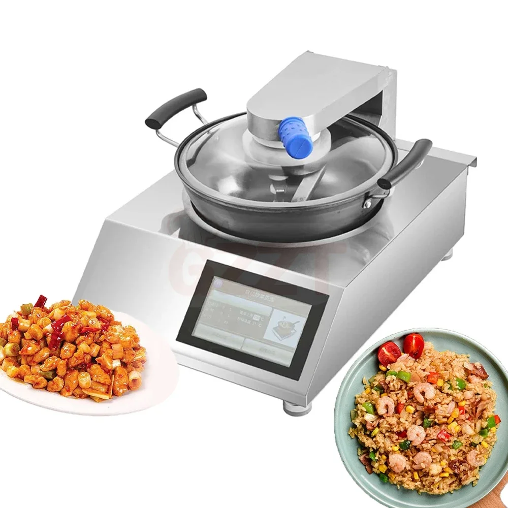 Restaurante máquina de arroz frito robô inteligente fogão wok chef máquina de cozinhar automática panela de indução inteligente