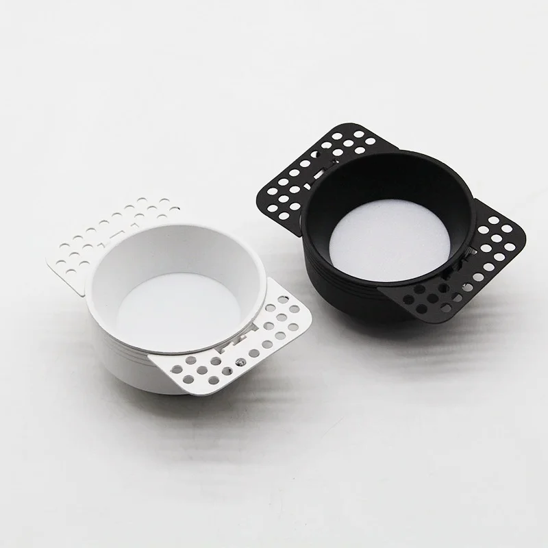 

Круглые светодиодные светильники COB без отделки с регулируемой яркостью, высококачественные встраиваемые потолочные точечные светильники, лампы для внутреннего жилого дома AC85-260V