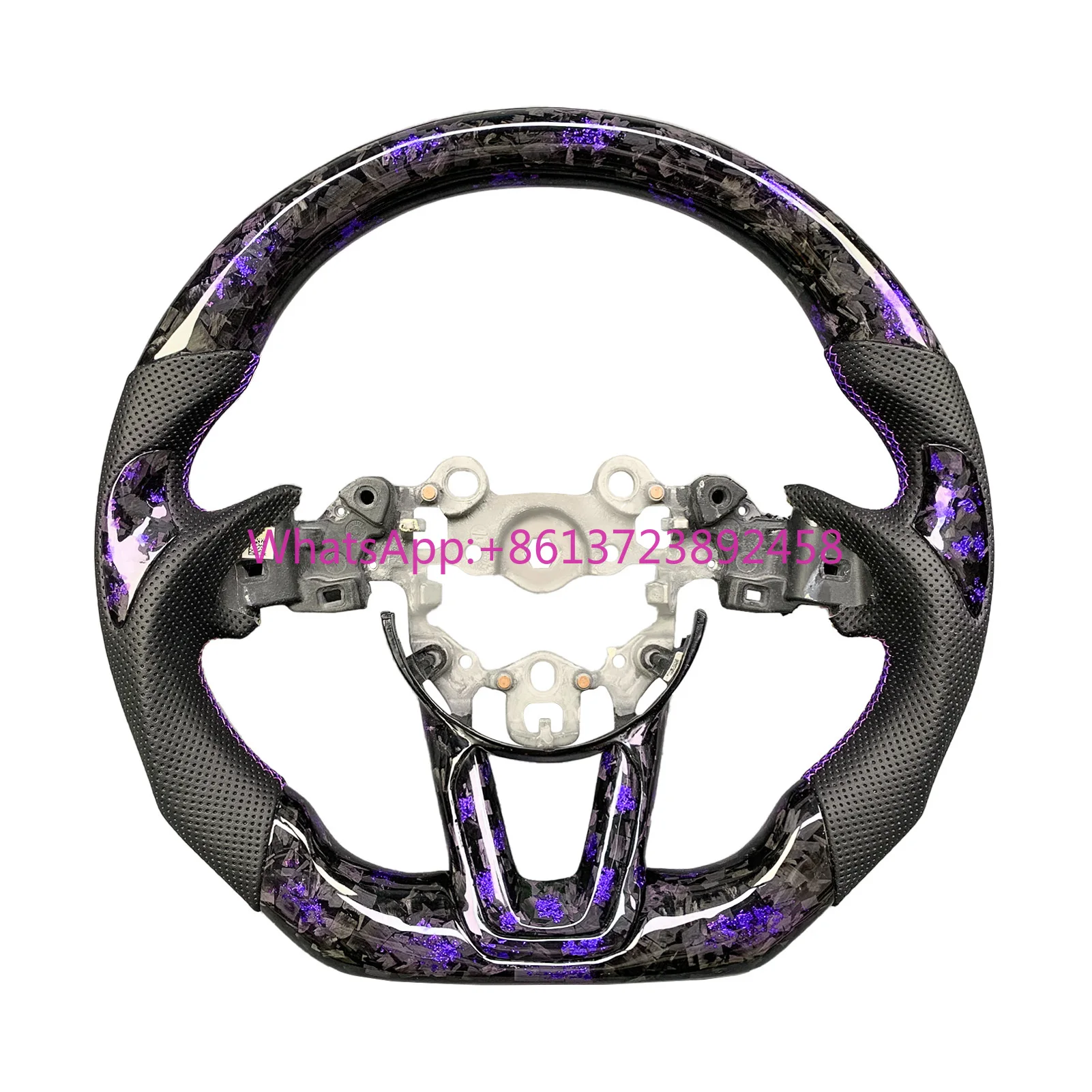 

Forged Carbon Steering Wheel Fit for Mazda 3 6 CX-4 CX-5 2017-2019 Customized Car Accessories Perforated Leather Napa