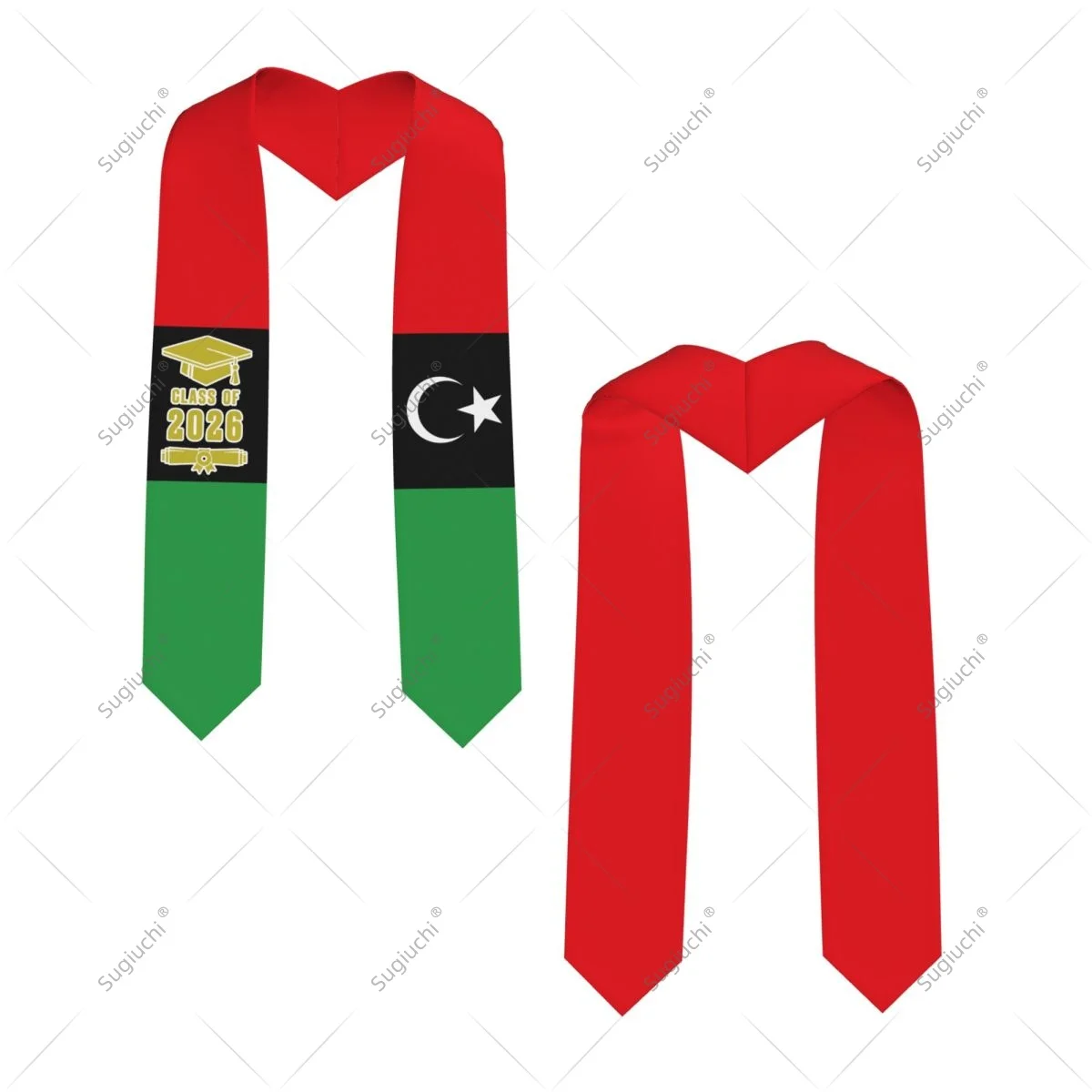 

Libya Flag Class Of 2026 Graduation Stole Sash Scarf For International Students Proud Ceremony Adult Unisex