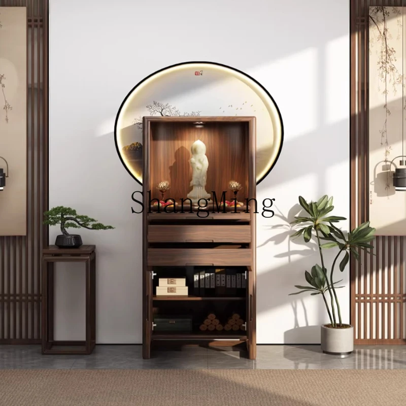 

CL new Chinese solid wood god platform God of Wealth Bodhisattva home offering table god table