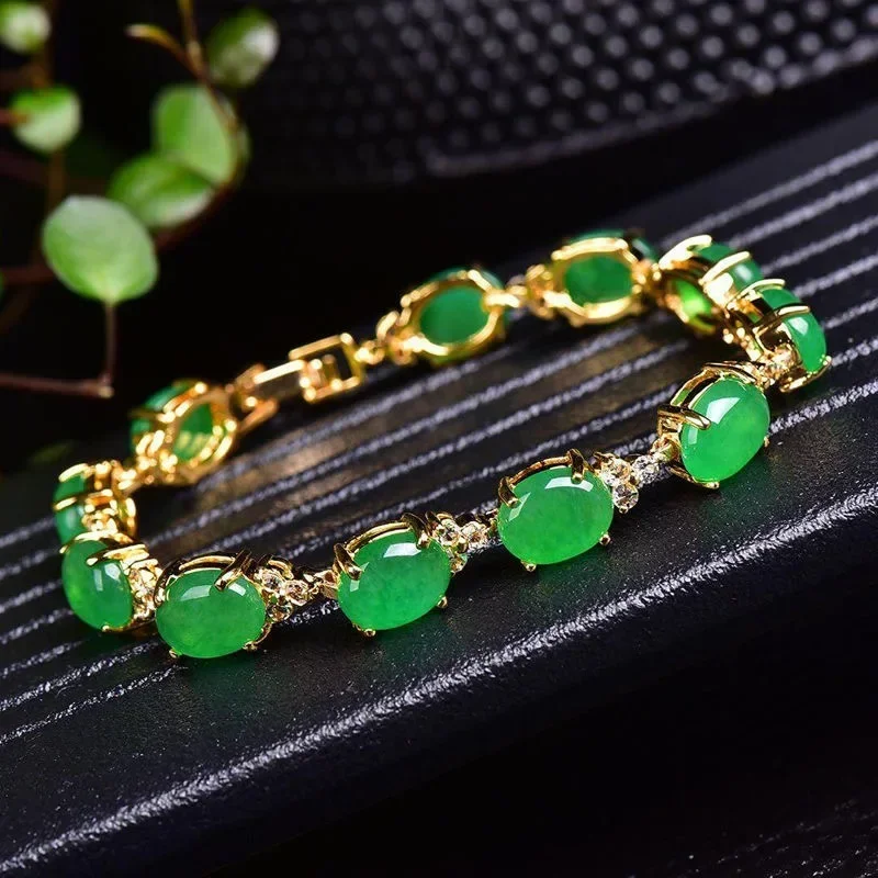 

Natural Green Jade Agate LOVE Beads Bracelet Adjustable Bangle Charm Jewelry Yoga Water Drop Shell Flower Pendant Bracelet Woman