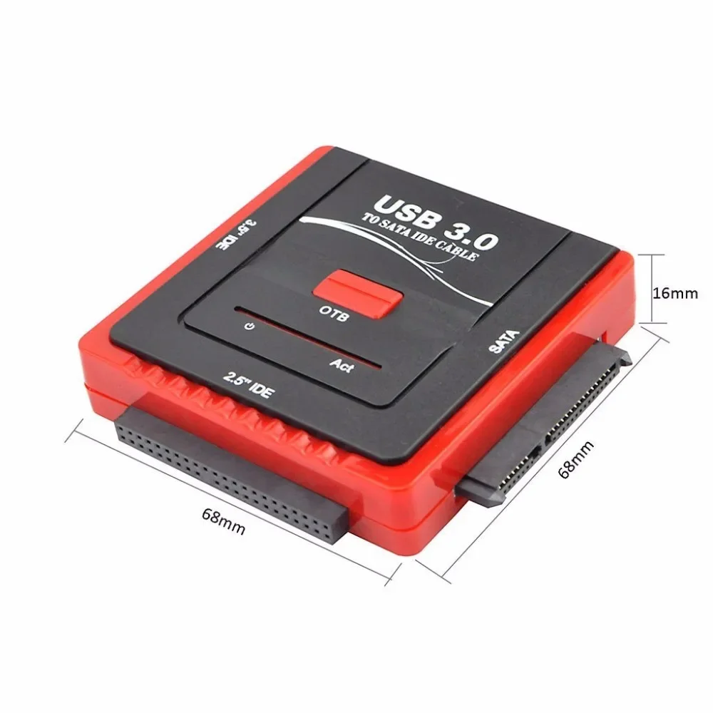بيع التخليص 2.5/3.5 USB 3.0 إلى محول SATA/IDE محول القرص الصلب لقرص القرص الصلب العالمي HDD/SSD مع مصدر الطاقة