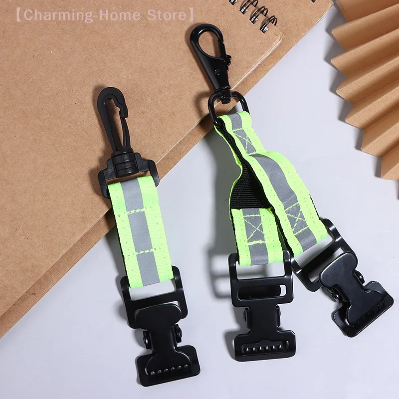 【M】Universal Glove Clip Holder for Firefighter Welding Work Gloves, Heavy Duty Nylon Strap with Metal Clip for Belt Tool Bag
