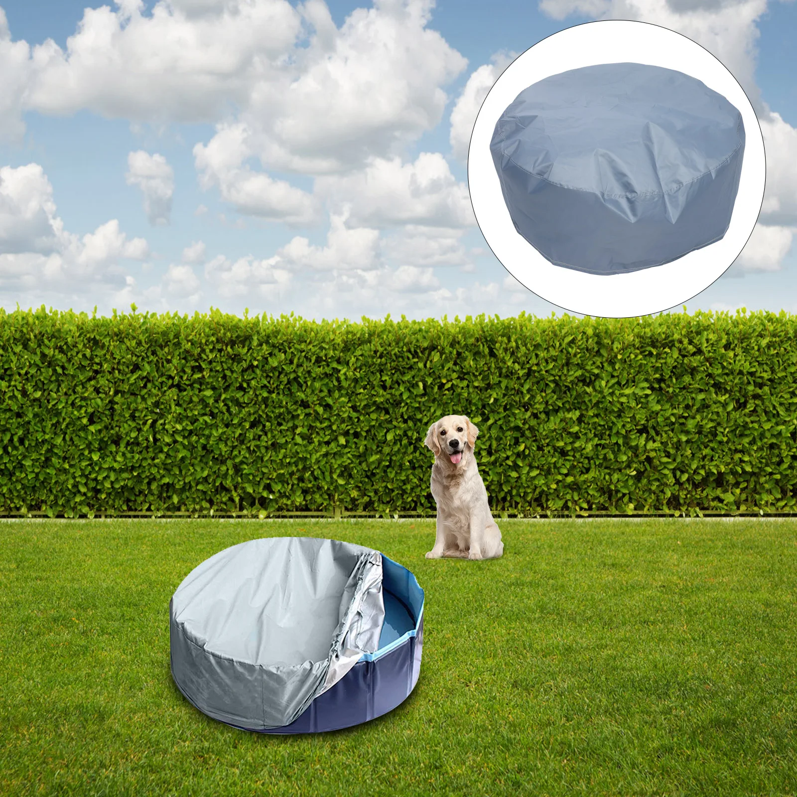 

Solar Pool Cover Round Design for Indoor Outdoor Pools Oxford Cloth Material Reduces Water Evaporation Long-Lasting