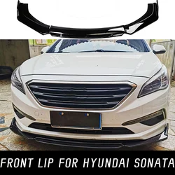 Car Front Bumper Lip Chin Spoiler Splitter Diffuser Bodykit For 2015 16 2017 Hyundai Sonata External Tuning Upgrade Accessories