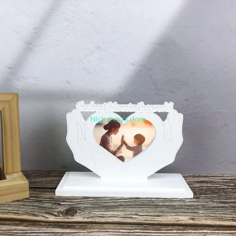 E15E Convenient DIY Heart Resin Frame Mold Perfect For Home Decors And Gift Making