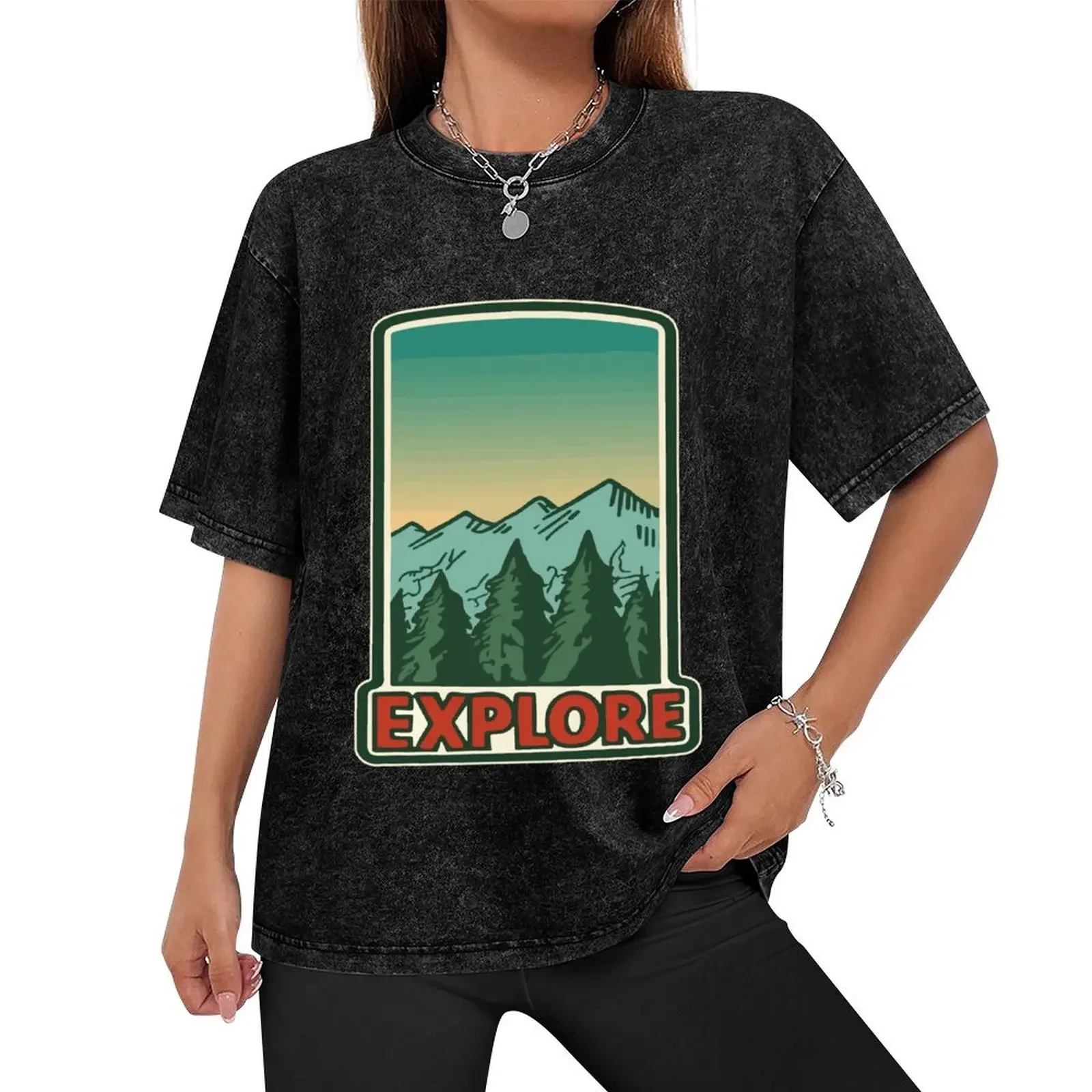 Explore Outdoors Present Adventurer Gift T-Shirt shirts graphic blacks heavy weight t shirts for men