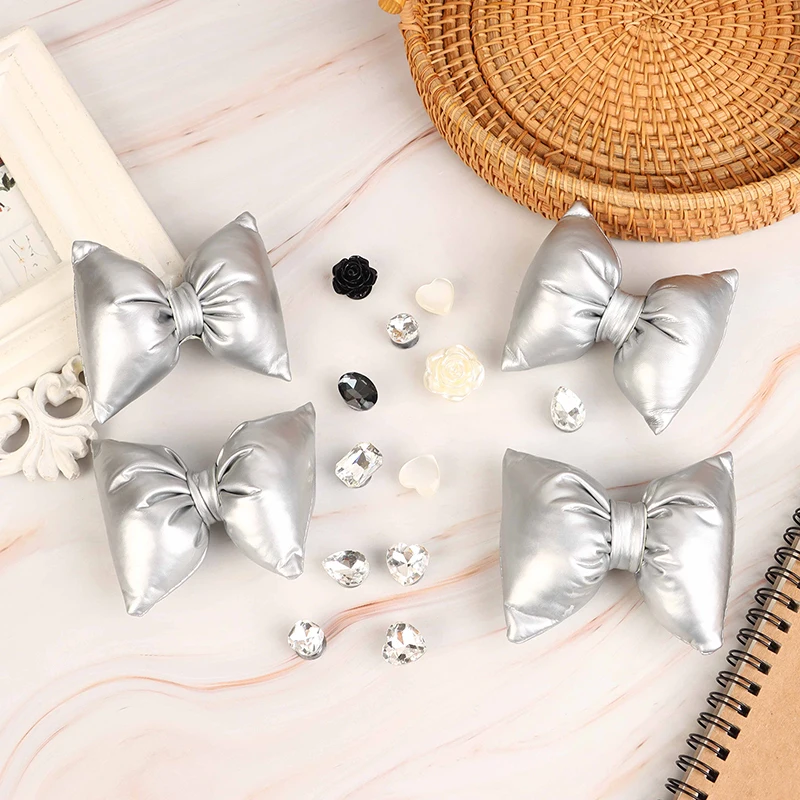 Cute All-match Shoe Charms DIY Silver Colors Star Bow Detachable Shoes Buckle Decoration Accessories For Woman Kids Gifts