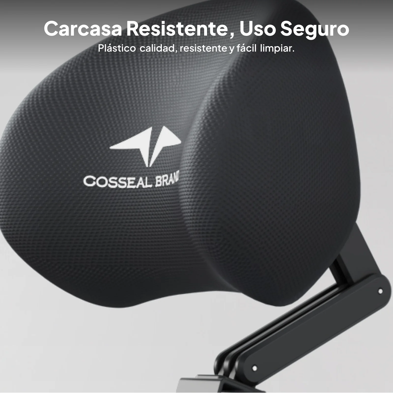 Suporte Ergonômico para Cadeira de Escritório com Apoio de Cabeça Ajustável em Malha e Descanso para Pescoço para Fixação Universal em Cadeiras
