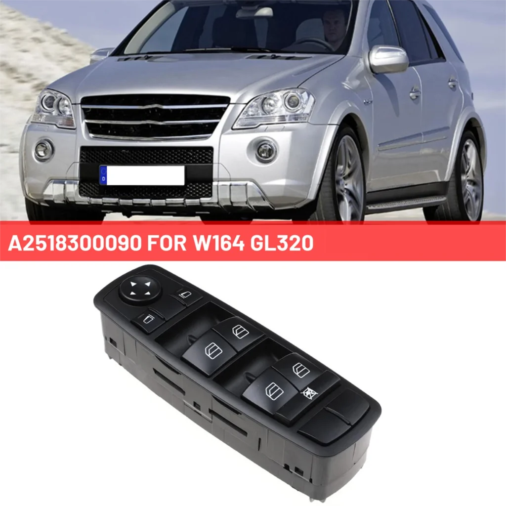 ก 2518300090   ยกสวิทช์หน้าต่างสวิทช์หน้าต่างไฟฟ้าสําหรับ Mercedes-Benz W164 GL320